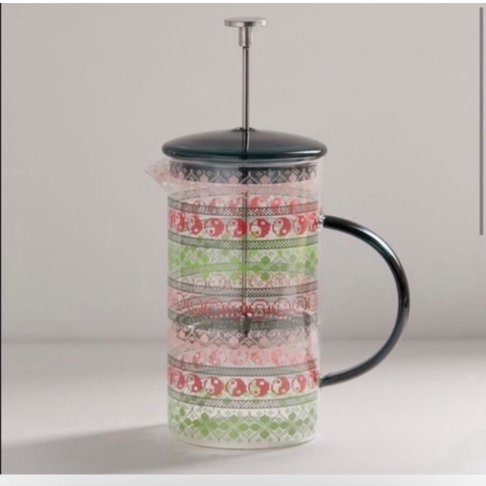 Urban Outfitters Festive Pattern French Press